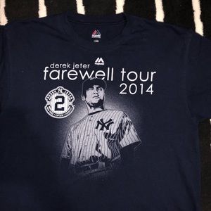 2014 Derek jeter farewell tour tshirt size L